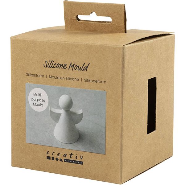 Produktbild: Creativ Company Silikonform, Engel, H 9,5 cm, B 7 cm, Matt transparent, 1 Stk