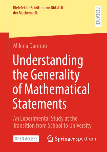 Produktbild: Understanding the Generality of Mathematical Statements