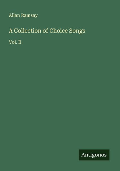 Produktbild: A Collection of Choice Songs