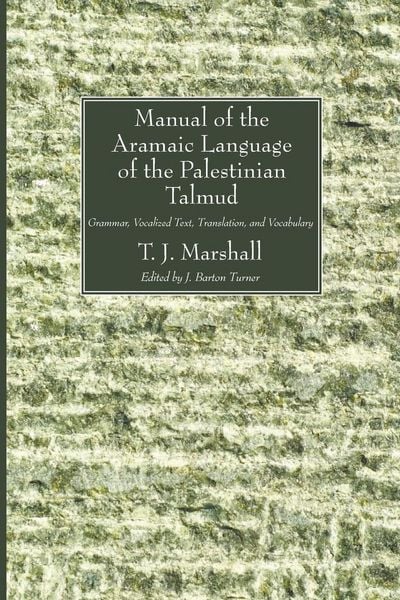 Produktbild: Manual of the Aramaic Language of the Palestinian Talmud