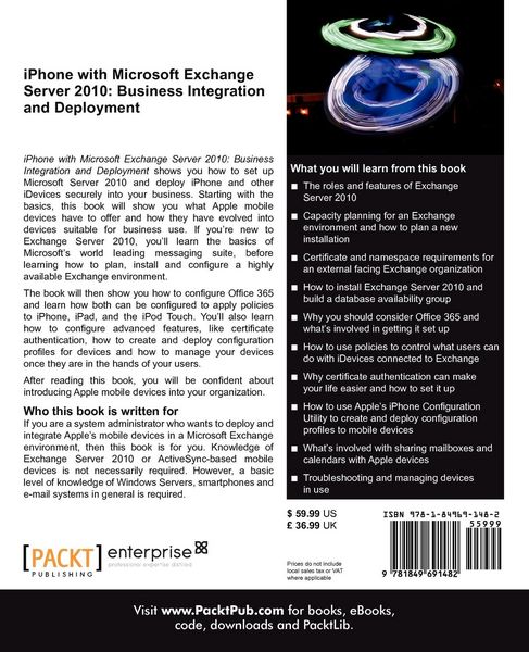 Produktbild: IPhone with Microsoft Exchange Server 2010 - Business Integration and Deployment