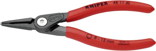Knipex 48 11 J0 SB Seegeringzange Passend für (Seegeringzangen) Innenringe 8-13 mm  Spitzenform (Details) gerade