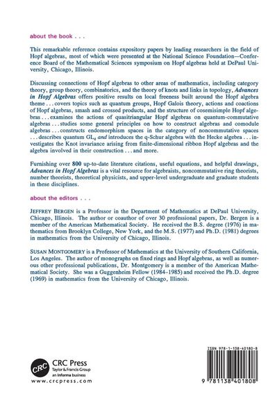 Produktbild: Advances in Hopf Algebras