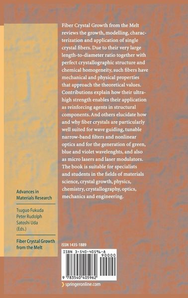 Produktbild: Fiber Crystal Growth from the Melt