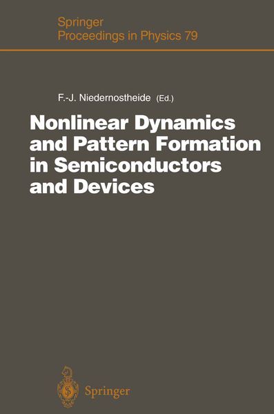 Produktbild: Nonlinear Dynamics and Pattern Formation in Semiconductors and Devices