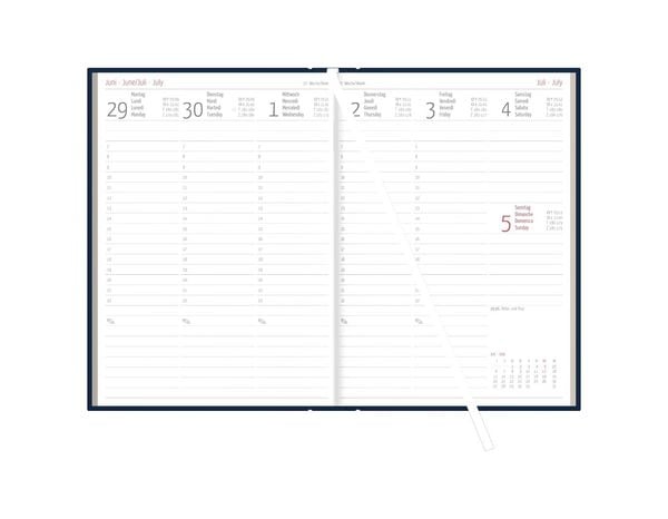 Produktbild: Buchkalender 1T/1S 336S blau 2027