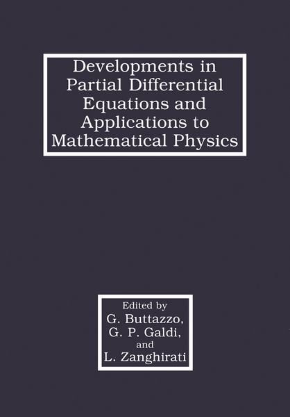Produktbild: Developments in Partial Differential Equations and Applications to Mathematical Physics
