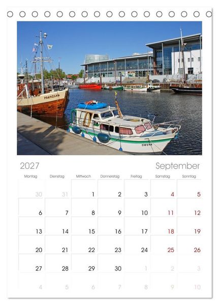 Produktbild: Tischplaner 2027 - Ansichten von Bremen und Bremerhaven (A5 Tischkalender zum Aufstellen) CALVENDO