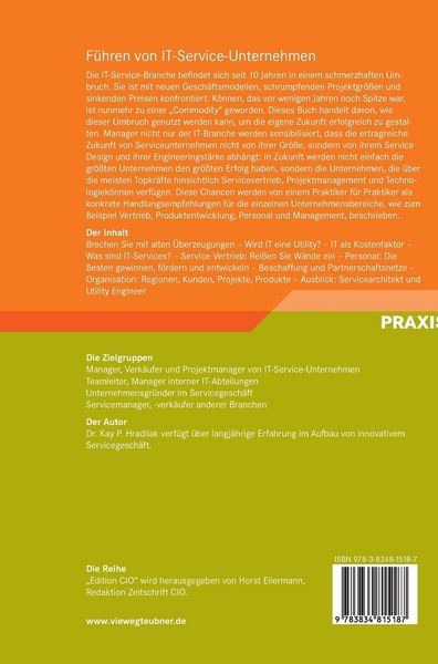 Produktbild: F&uuml;hren von IT-Service-Unternehmen