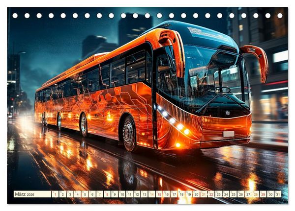 Produktbild: Busse Fantasien (Tischkalender 2026 DIN A5 quer), CALVENDO Monatskalender