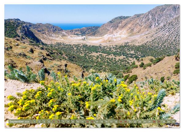 Produktbild: Nisyros. Zauberhafte griechische Vulkaninsel (Wandkalender 2026 DIN A3 quer), CALVENDO Monatskalender