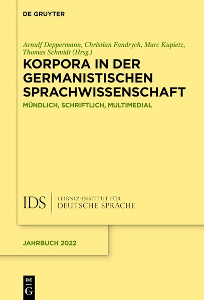 Produktbild: Korpora in der germanistischen Sprachwissenschaft