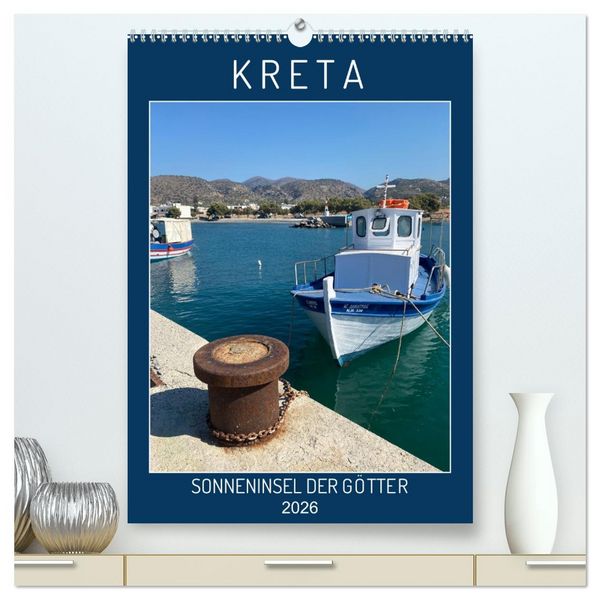 Produktbild: KRETA SONNENINSEL DER G&Ouml;TTER (hochwertiger Premium Wandkalender 2026 DIN A2 hoch), Kunstdruck in Hochglanz