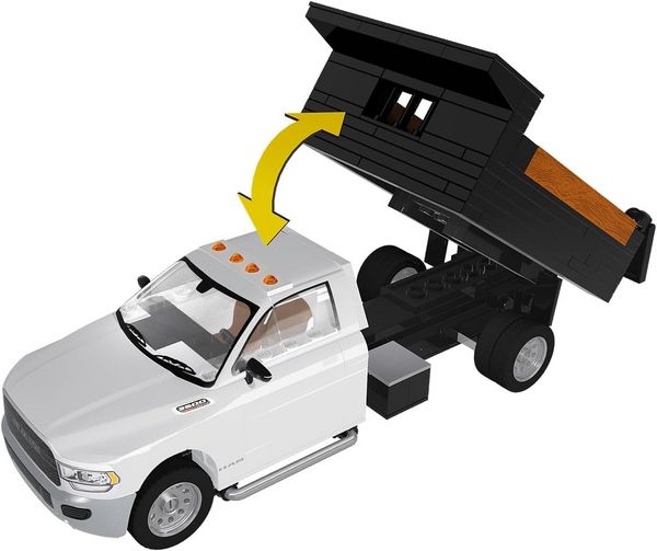 Produktbild: COBI 24659 - RAM 3500 Dump Truck, Bausatz 1:35, 296/1 Klemmbausteine