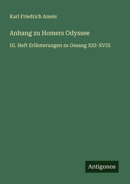 Produktbild: Anhang zu Homers Odyssee