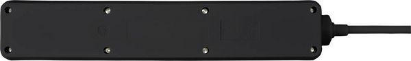 Produktbild: Sygonix SY-4890996 Steckdosenleiste 6fach Schwarz Schutzkontakt 1St.