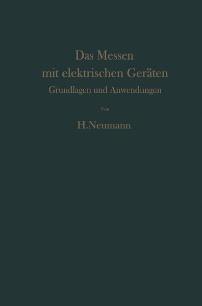 Produktbild: Das Messen mit elektrischen Ger&auml;ten