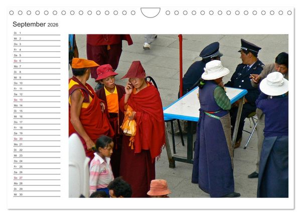 Produktbild: Tibet - Begegnungen (Wandkalender 2026 DIN A4 quer), CALVENDO Monatskalender
