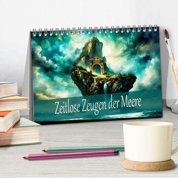 Produktbild: Zeitlose Zeugen der Meere (Tischkalender 2026 DIN A5 quer), CALVENDO Monatskalender