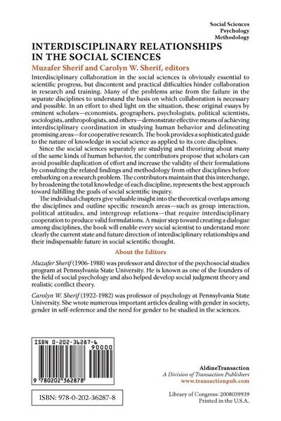 Produktbild: Interdisciplinary Relationships in the Social Sciences