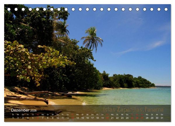 Produktbild: Von Mexiko nach Panama in 12 Monaten (Tischkalender 2026 DIN A5 quer), CALVENDO Monatskalender