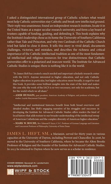 Produktbild: The Institute for Advanced Catholic Studies at the University of Southern California