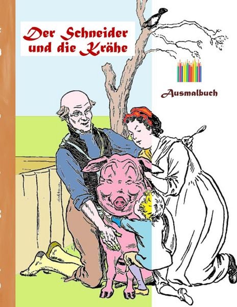 Produktbild: Der Schneider und die Kr&auml;he (Ausmalbuch)