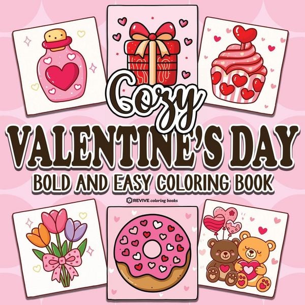 Produktbild: Bold & Easy Cozy Valentine's Day Coloring Book