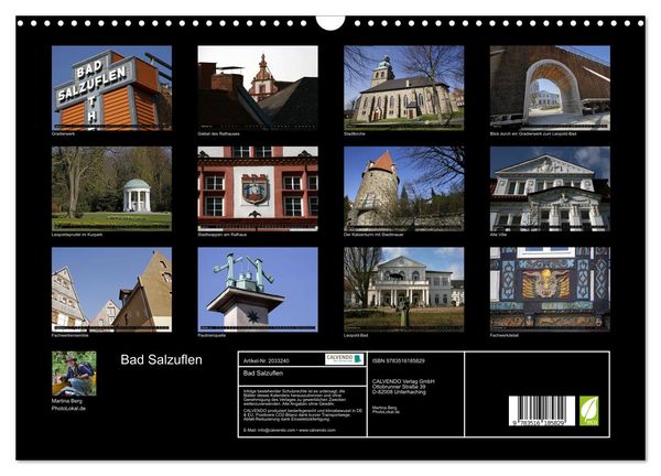 Produktbild: Bad Salzuflen (Wandkalender 2026 DIN A3 quer), CALVENDO Monatskalender