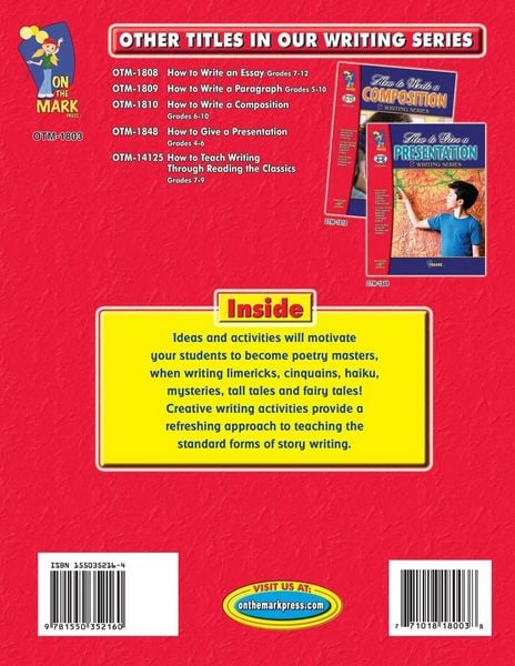 Produktbild: How to Write Poetry & Stories Grades 4-6