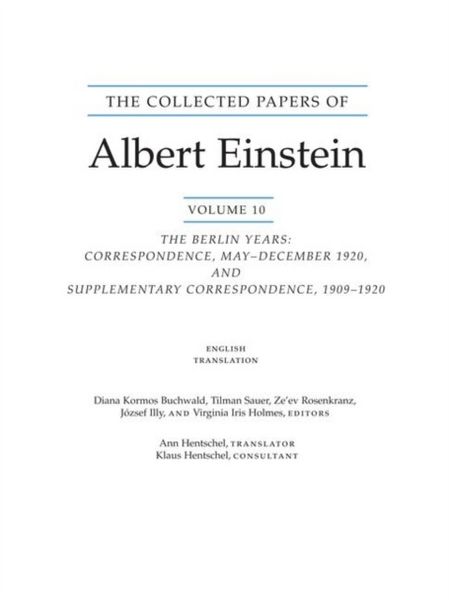 Produktbild: Coll Papers Of Einstein V10