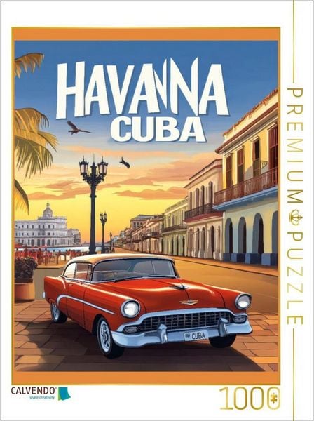 Produktbild: CALVENDO Puzzle Havanna | 1000 Teile Lege-Gr&ouml;&szlig;e 64x48cm Foto-Puzzle f&uuml;r gl&uuml;ckliche Stunden