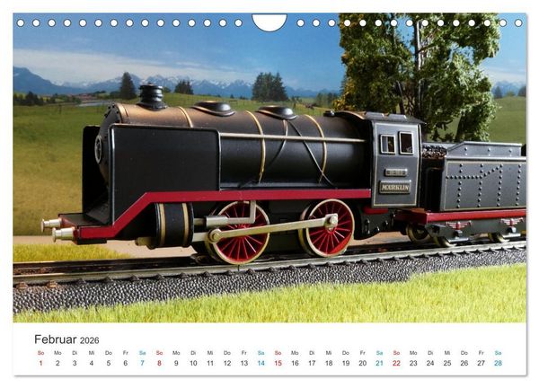 Produktbild: Bahn-Nostalgie im Modell (Wandkalender 2026 DIN A4 quer), CALVENDO Monatskalender