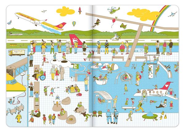 Produktbild: Das Flughafen Wimmelbuch