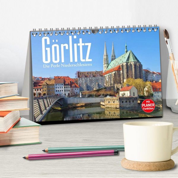 Produktbild: G&ouml;rlitz - Die Perle Niederschlesiens (Tischkalender 2026 DIN A5 quer), CALVENDO Monatskalender