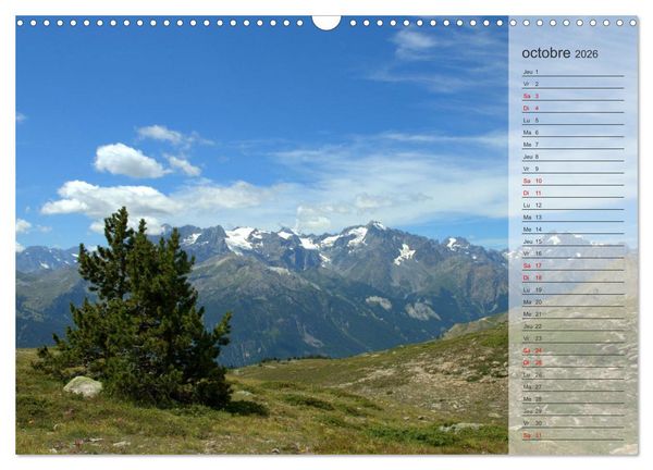 Produktbild: MONTAGNES Sommets des Hautes-Alpes (Calendrier mural 2026 DIN A3 vertical), CALVENDO calendrier mensuel