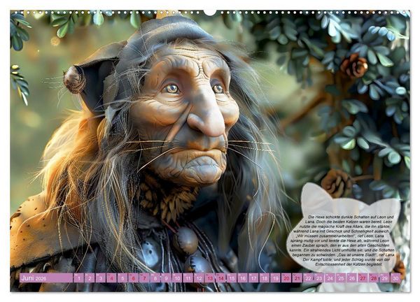 Produktbild: Der kleine Katzenprinz (hochwertiger Premium Wandkalender 2026 DIN A2 quer), Kunstdruck in Hochglanz