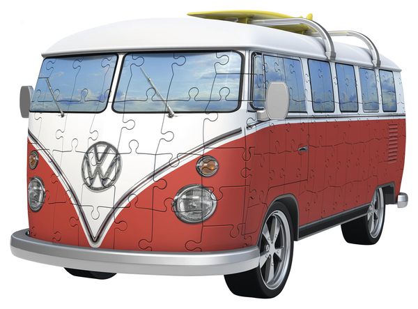 Produktbild: 3D Puzzle Ravensburger Volkswagen T1 - Surfer Edition 162 Teile