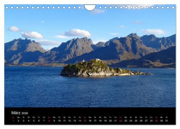 Produktbild: Impressionen von Norwegen entlang der Hurtigruten (Wandkalender 2026 DIN A4 quer), CALVENDO Monatskalender