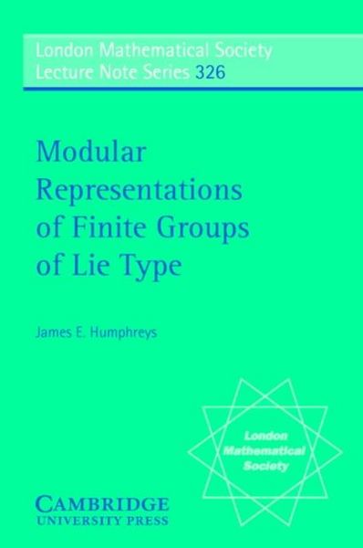 Produktbild: Modular Representations of Finite Groups of Lie Type