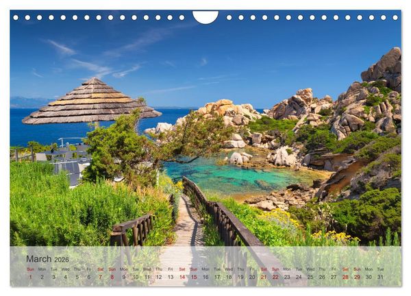 Produktbild: Wonderful Sardinia (Wall Calendar 2026 DIN A4 landscape), CALVENDO 12 Month Wall Calendar