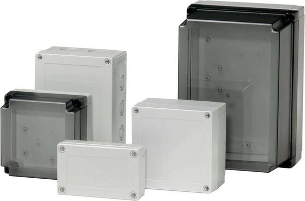 Produktbild: Fibox PCM 95/75 G 6016332 Universal-Geh&auml;use 100 x 100 x 75 Polycarbonat Lichtgrau (RAL 7035) 1 St.