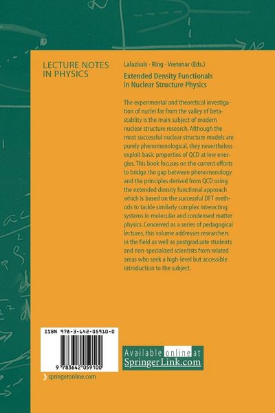 Produktbild: Extended Density Functionals in Nuclear Structure Physics