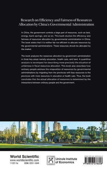 Produktbild: Resear Efficien & Fairness Resour Alloca By Chn Govern Admin