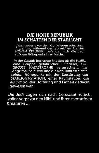 Produktbild: Star Wars Comics: Die Hohe Republik - Die Schatten der Starlight