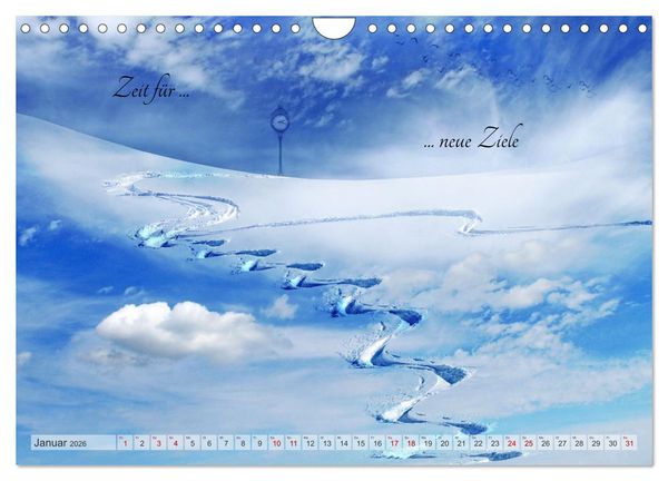 Produktbild: Alles hat seine Zeit - Mach Deine kleine Welt perfekt (Wandkalender 2026 DIN A4 quer), CALVENDO Monatskalender