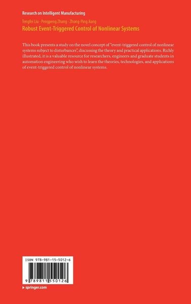 Produktbild: Robust Event-Triggered Control of Nonlinear Systems