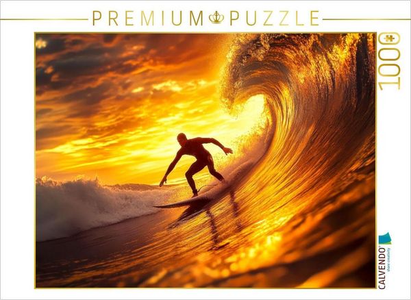 Produktbild: CALVENDO Puzzle Surfen | 1000 Teile Lege-Gr&ouml;&szlig;e 64x48cm Foto-Puzzle f&uuml;r gl&uuml;ckliche Stunden