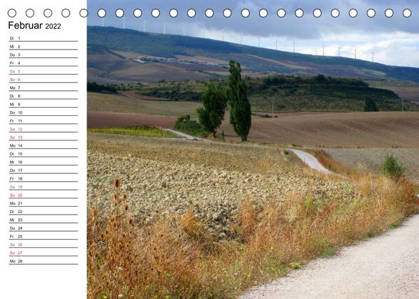 Produktbild: Camino Frances - JakobswegAT-Version (Tischkalender 2022 DIN A5 quer)