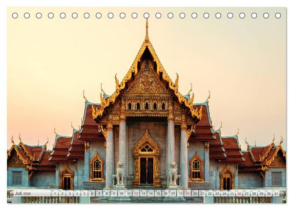 Produktbild: Thailand Impressionen (Tischkalender 2026 DIN A5 quer), CALVENDO Monatskalender